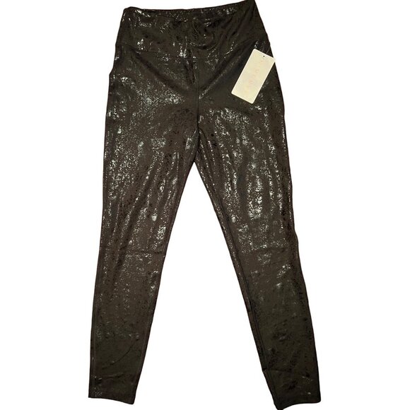 Danskin women’s black iridescent leggings size M NWT - Picture 1 of 10
